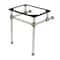 Fauceture VAH242030SN 24-Inch x 20-3/8-Inch x 30-Inch Acrylic Console Sink Legs, Brushed Nickel VAH242030SN - alternate 1